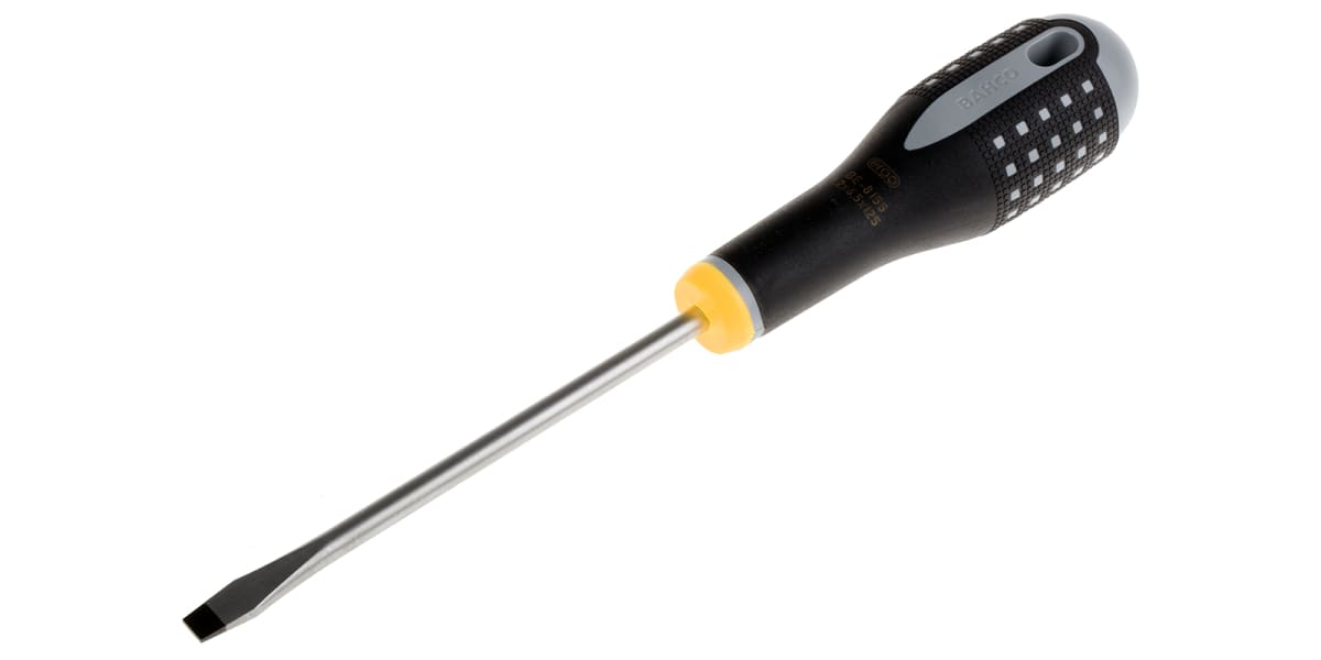 Product image for Slotted flared tip screwdriver,125x6.5mm