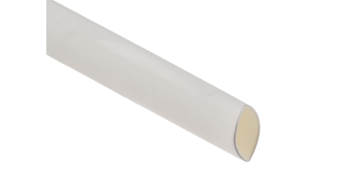 Product image for White flame retardant tube,9.5mm bore