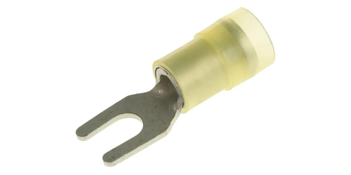Product image for Yel M4 insul spade terminal,2.7-6.6sq.mm
