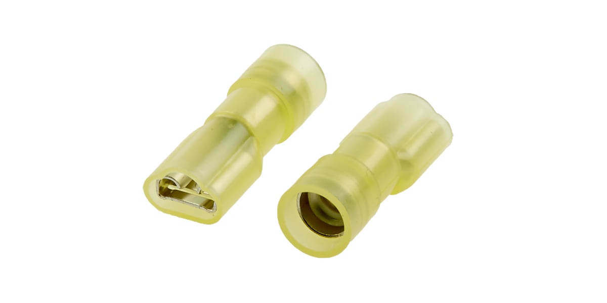 Product image for Yellow shrouded receptacle,2.7-6.6sq.mm