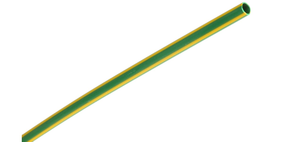 Product image for Yellow/green flame retardant tube,3.2mm