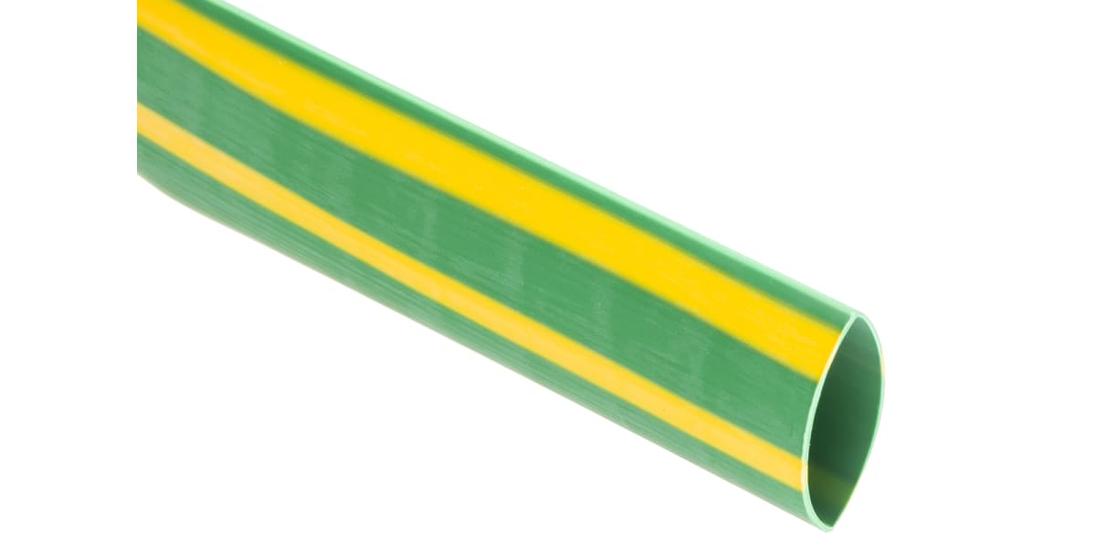 Product image for Yellow/green flame retardant tube,9.5mm