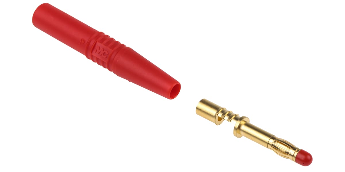 Product image for Red in-line safety plug,4mm