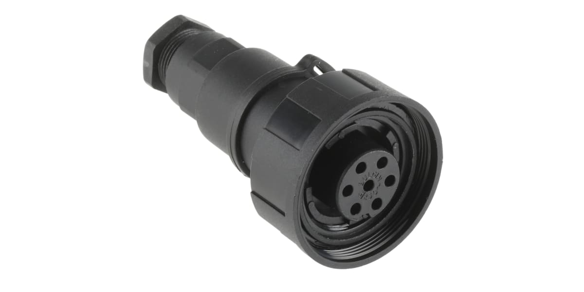 Product image for IP68 7way screw terminal cable socket,3A