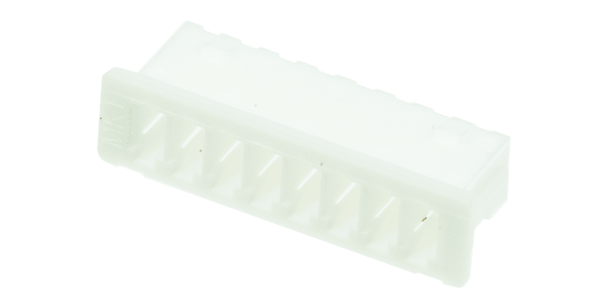 Product image for 8 way receptacle housing,1.25mm pitch