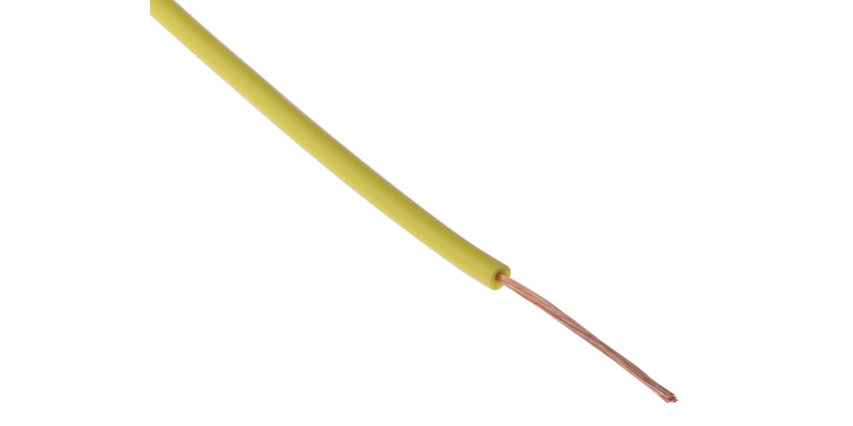 Product image for Yellow equipment wire,0.15sq.mm 100m