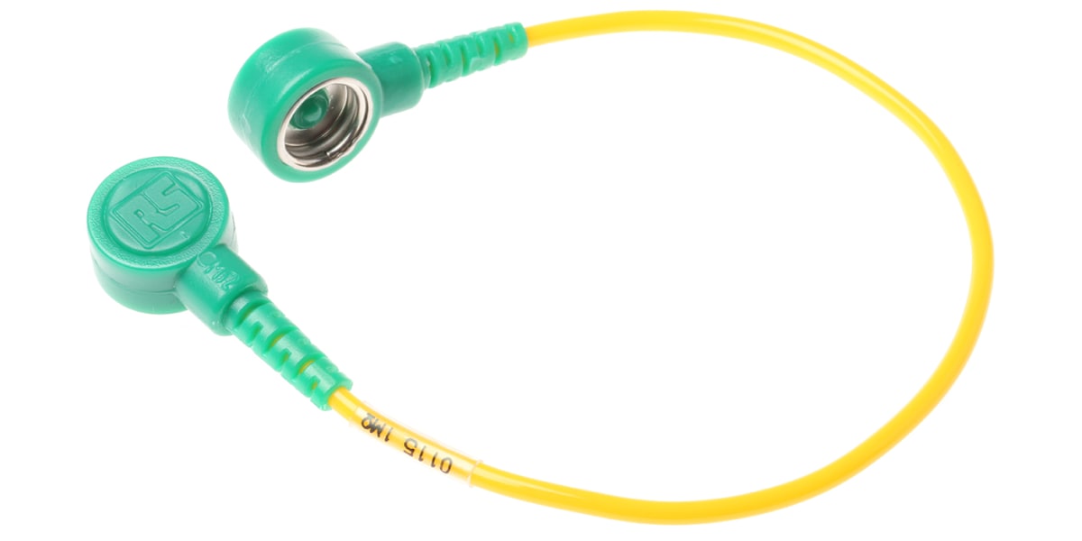 Product image for Grounding connection cord,180mm L 1Mohm