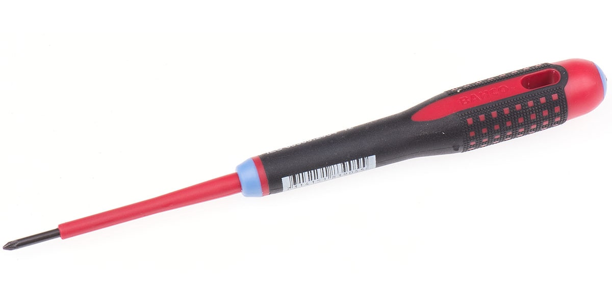 Product image for Pozidriv ergonomic screwdriver,No 0x75mm