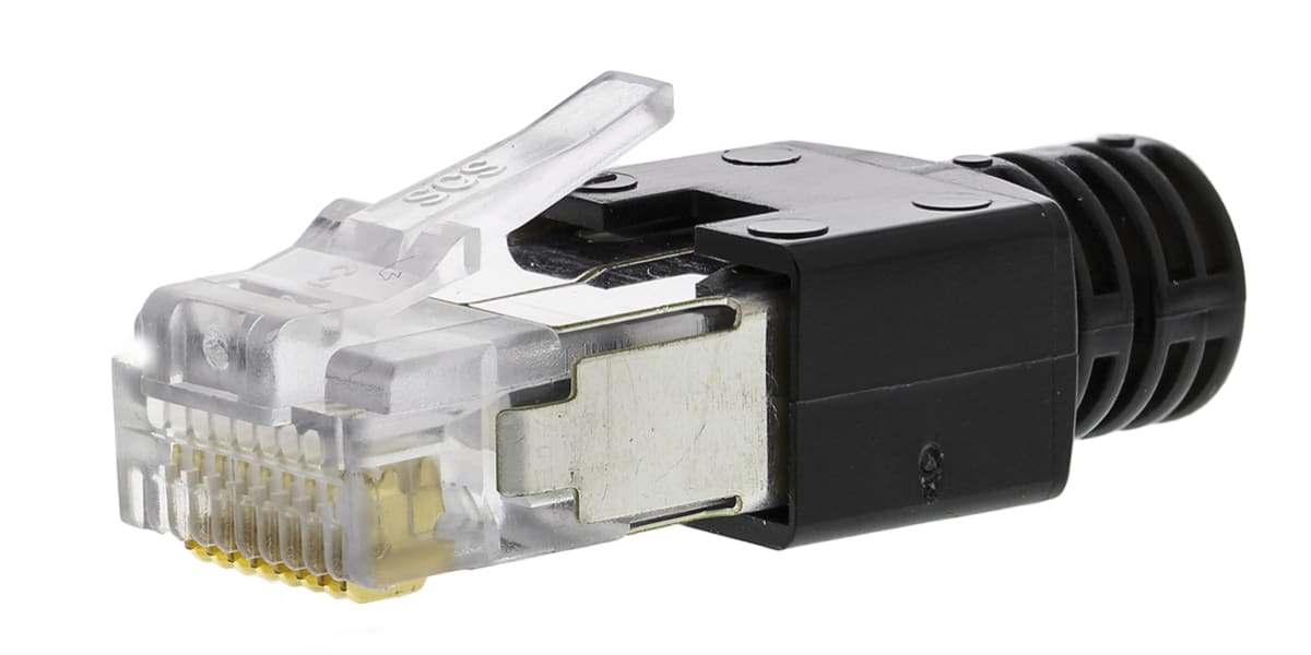 Product image for SHIELDED RJ45 8/8 DATA PLUG,5.7MM CABLE