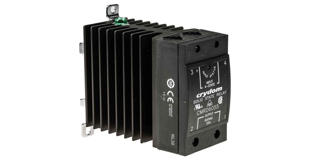 Product image for SSR,48-660VAC/55A RMS,4-32VDC CONTROL