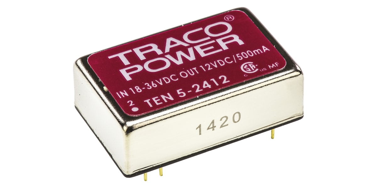 Product image for TEN5-2412 REGULATED DC-DC,12V 6W