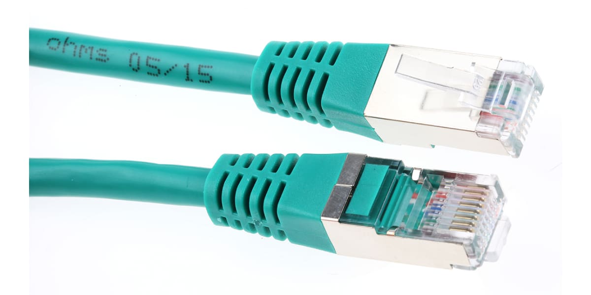 Product image for RJ45 GREEN PATCH LEADS FTP
