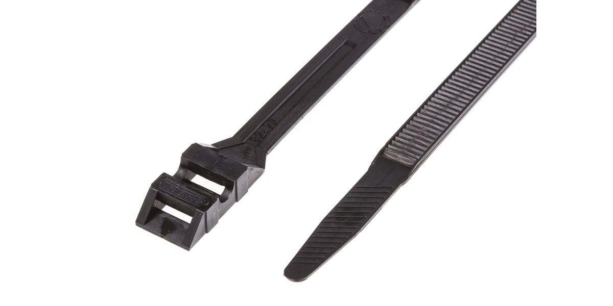 Product image for Legrand Black Cable Ties PA 12, 357mm x 9 mm