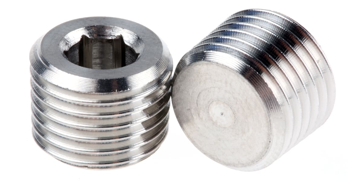 Product image for S/STEEL PLUG,1/4IN BSPT M