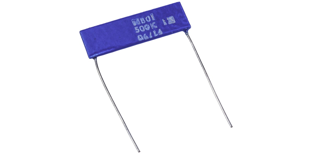 Product image for HB01 high ohmic cermet resistor,500K 1W