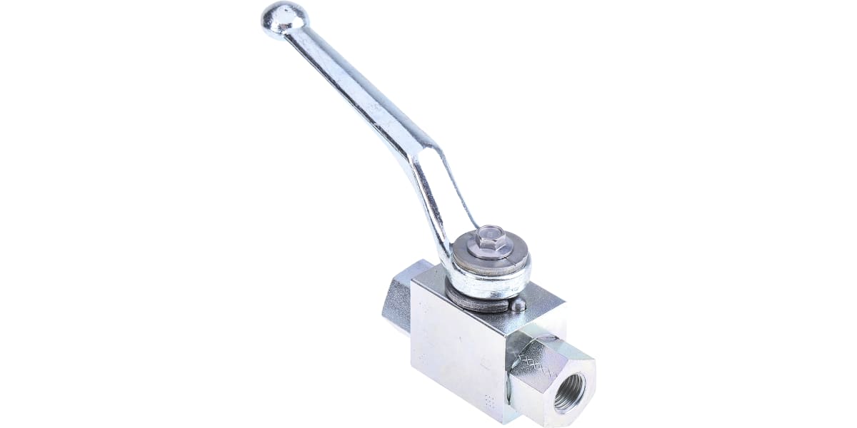 Product image for 1/4in BSPP two way steel ball valve