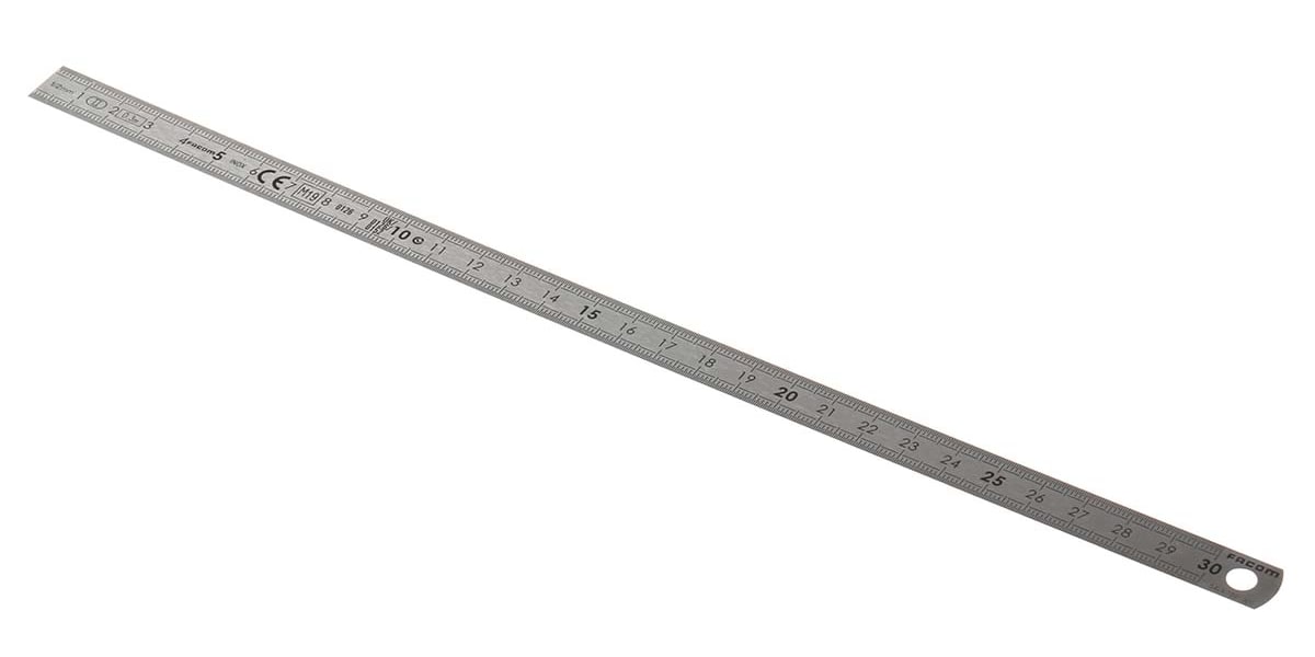 Product image for STAINLESS STEEL FLEXIBLE RULE 2 SIDES