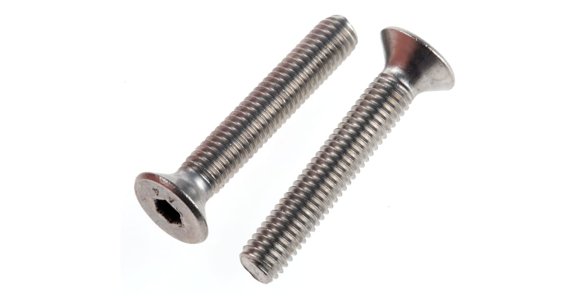 Product image for A4s/steel hex skt csk head screw,M5x30mm