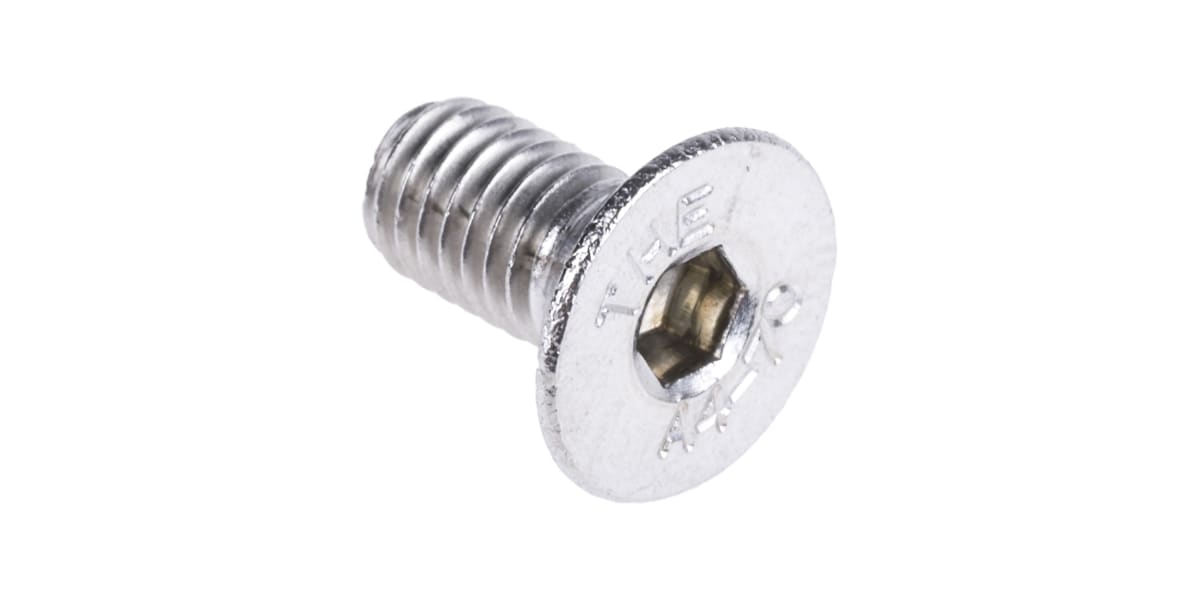 Product image for A4s/steel hex skt csk head screw,M5x10mm