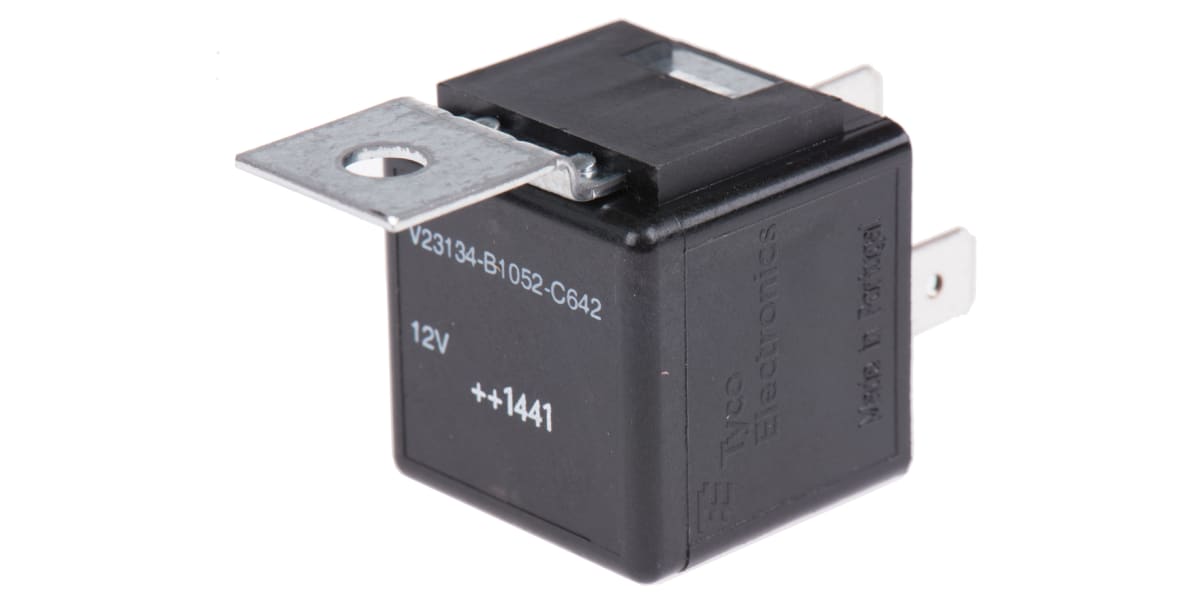 Product image for Power relay,12V,SPNO,QC tm,brackt,91 Ohm