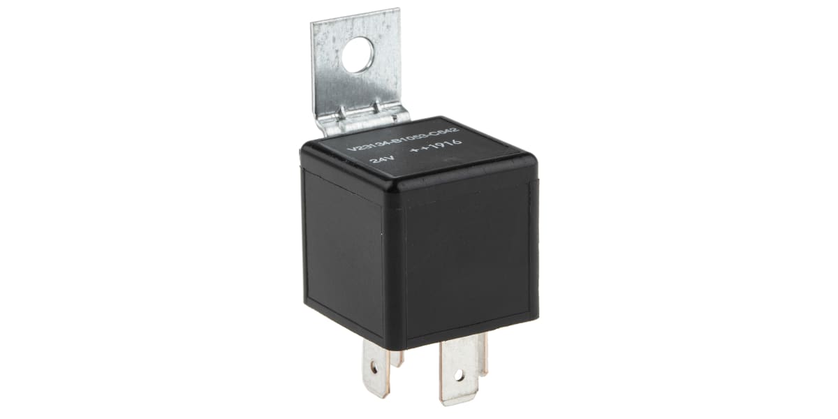 Product image for Power relay,24V,40A,SPNO,QC tm,bracket