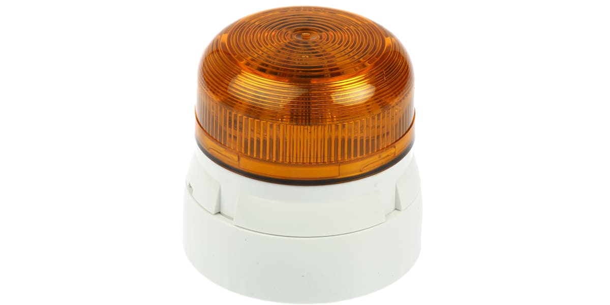 Product image for AMBER STANDARD FLASH LED BEACON,11/35VDC