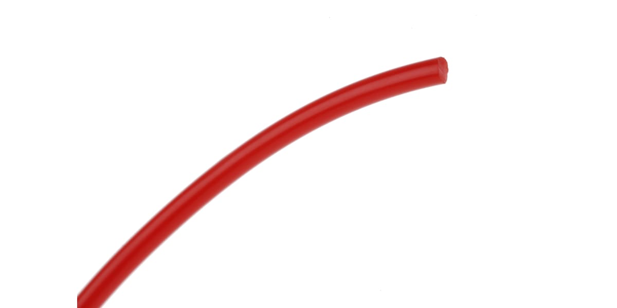 Product image for Red polyurethane belt,5m L x 2mm dia