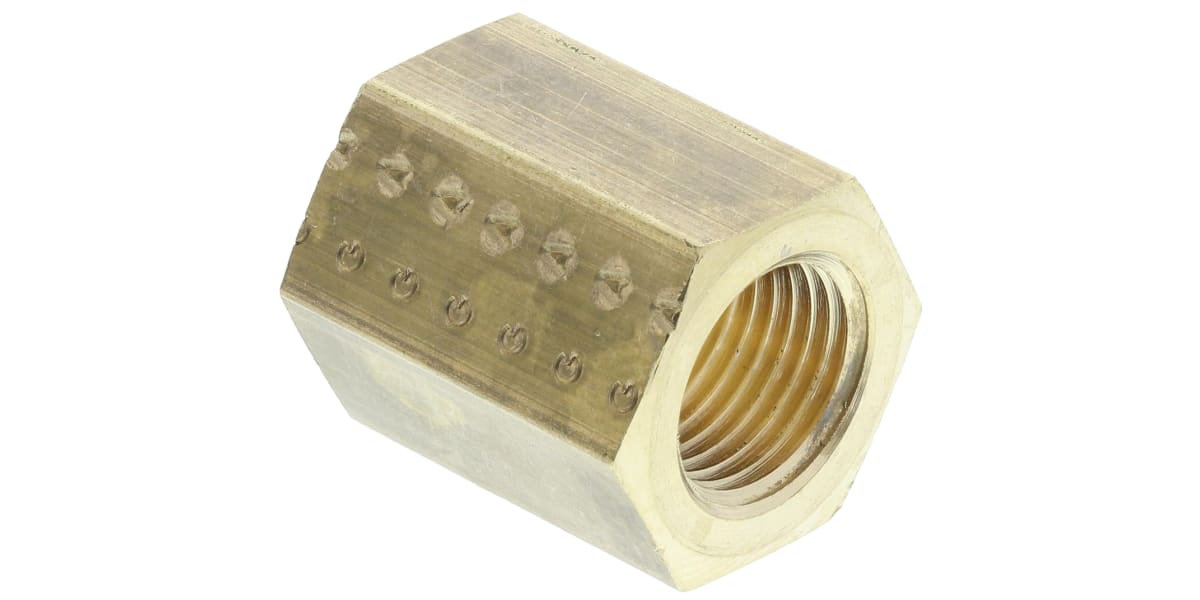 Product image for BRASS FEMALE SLEEVE,1/8IN BSPP F-F