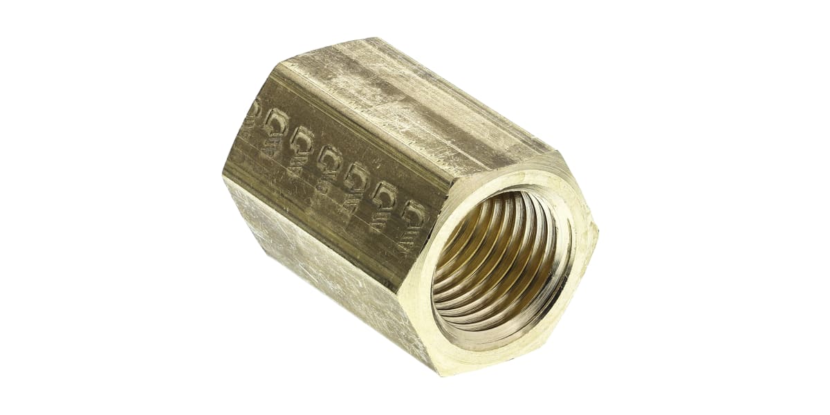 Product image for BRASS FEMALE SLEEVE,1/4IN BSPP F-F