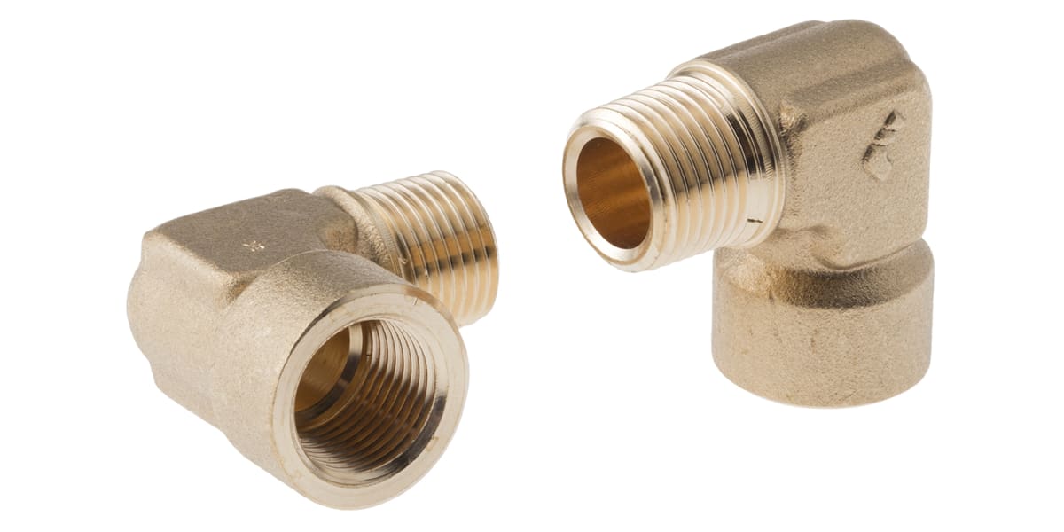 thumbnail image 2 of JCB Backhoe Hydraulic Hose End Fittings – 1/2 BSP Female Straight & Elbow, 4-Pack 2 of 6