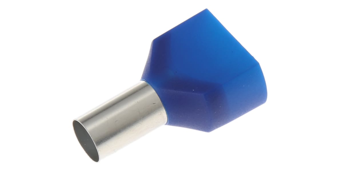 Product image for Blue 2 entry bootlace ferrule,16sq.mm