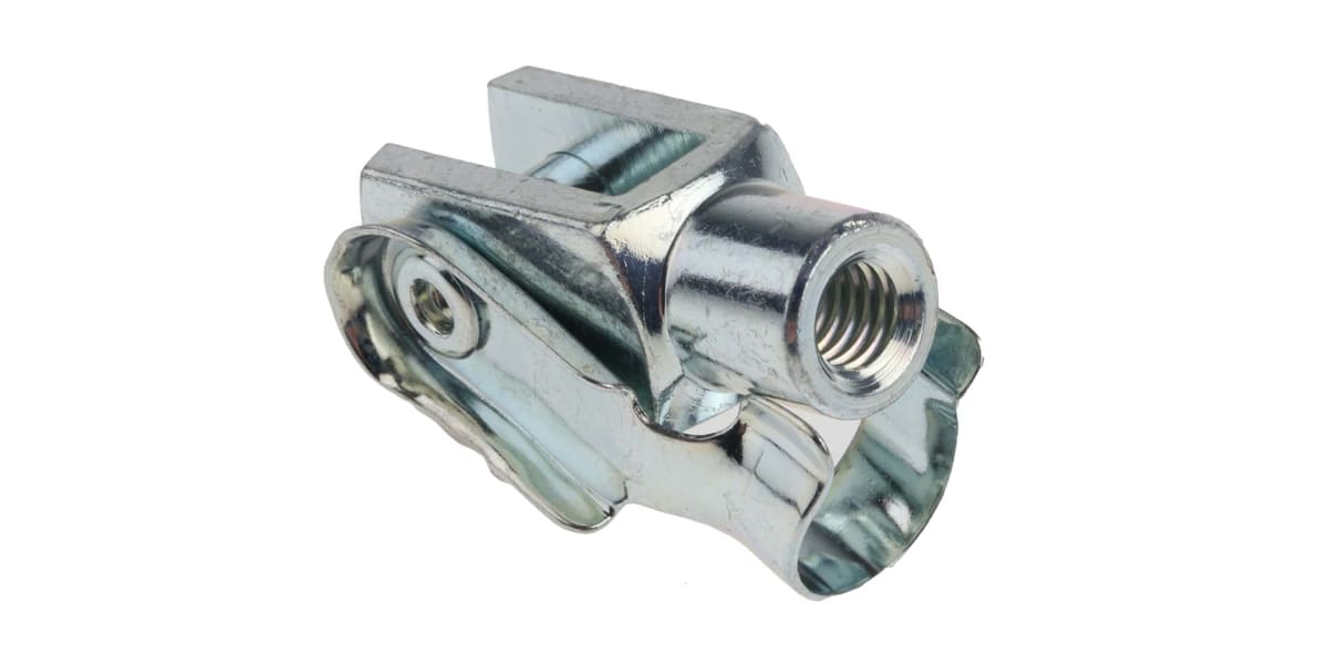 Product image for Steel short clevis,M6x1mm