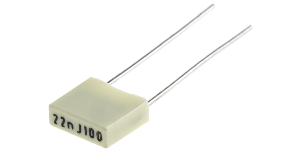 Product image for R82 RADIAL POLY CAP,22NF 100V 5MM