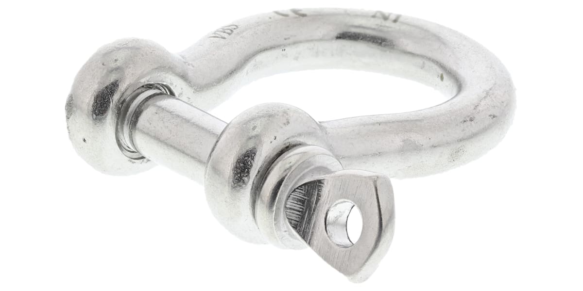 Product image for S/steel bow shackle with screw pin,5mm W