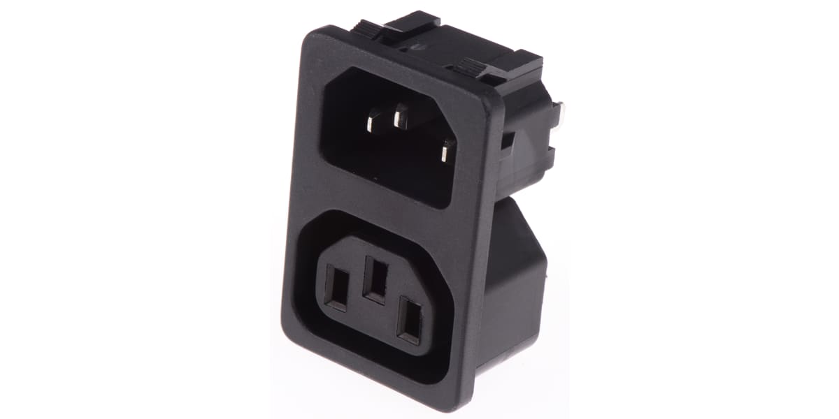 Product image for SNAP-IN 1INLET 1OUTLET PLUG & SOCKET,10A