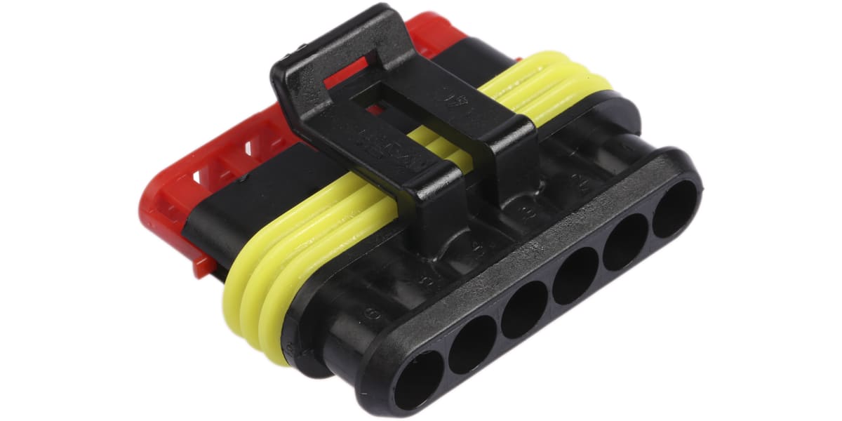 Product image for Superseal 1.5 6 way plug housing