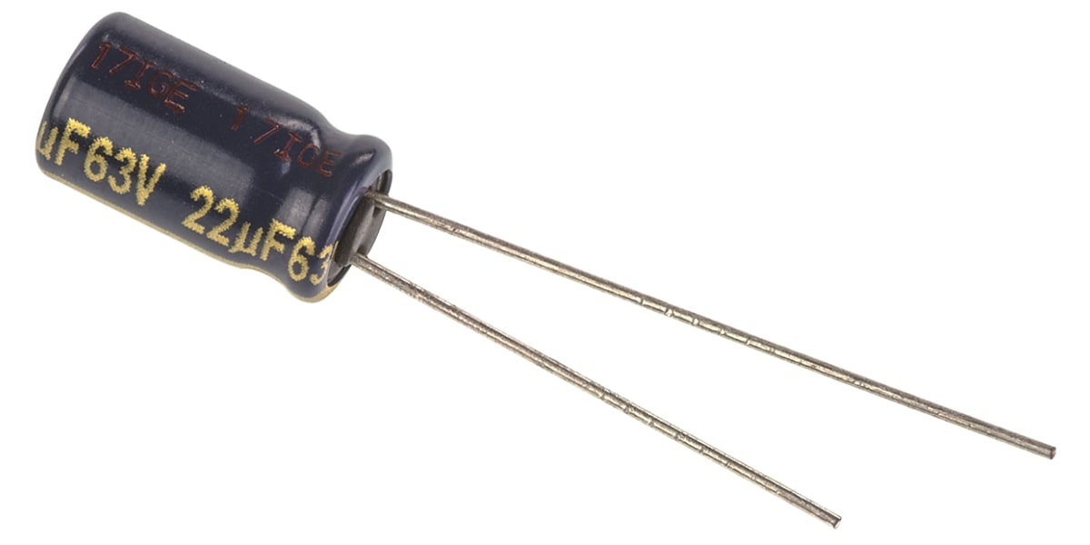 Product image for FC RADIAL ELEC CAP, 22UF 63V