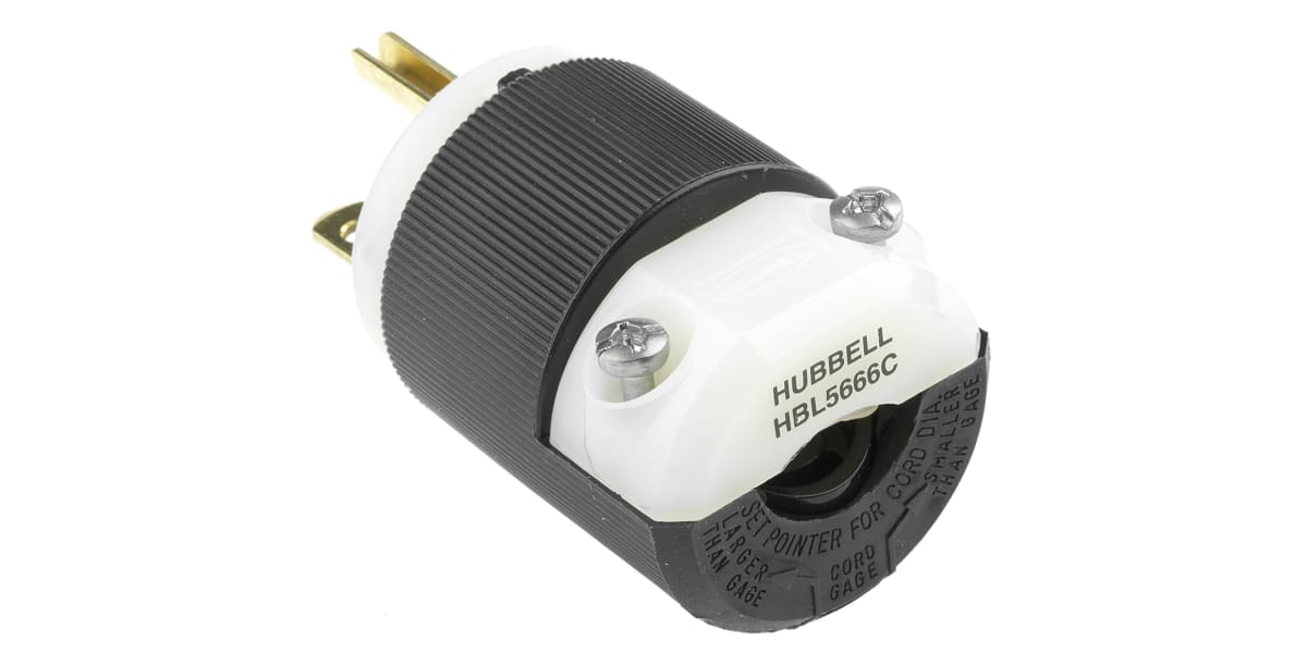 Product image for STRAIGHT BLADE AMERICAN PLUG,15A 250V