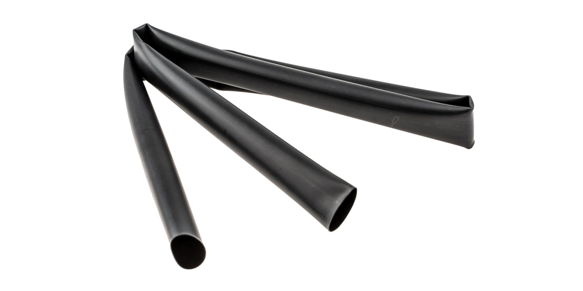 Product image for Black adhesive lined tubing,24-6mm i/d