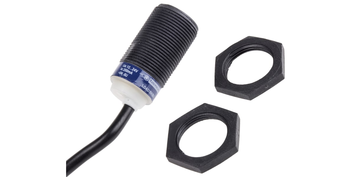 Product image for Inductive Sensor, M18, Sr 8mm, PNP, 2m