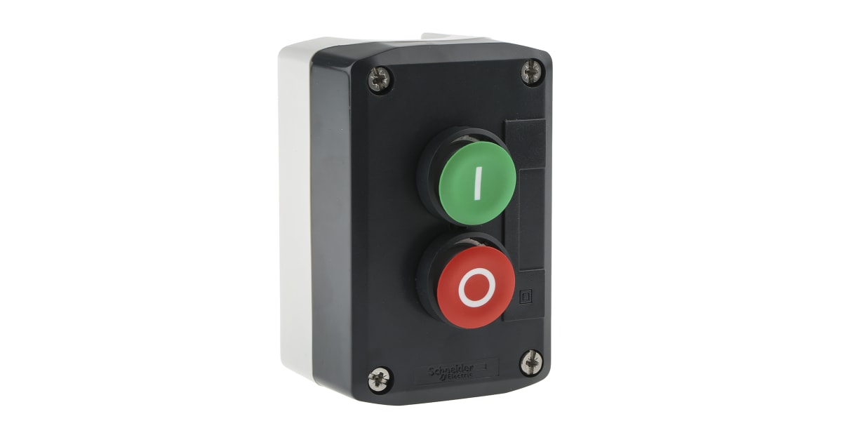 Product image for Enclosed Push buttons Green "I", Red "O"