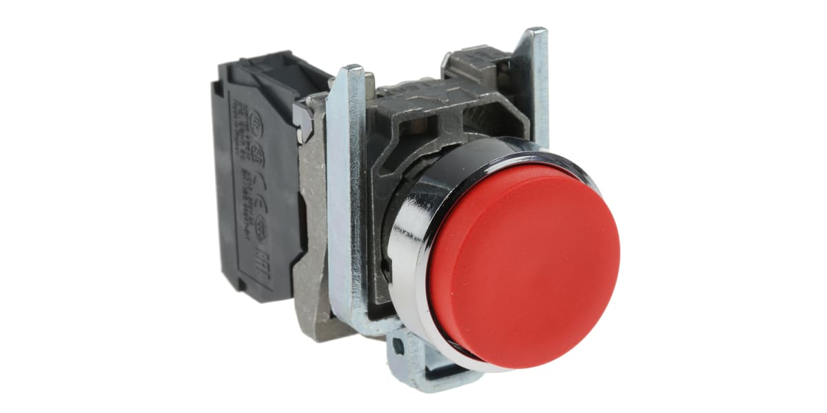 Product image for Push button Red Projecting Head 1NC