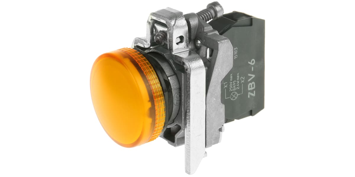 Product image for Yellow bulb type pilot light