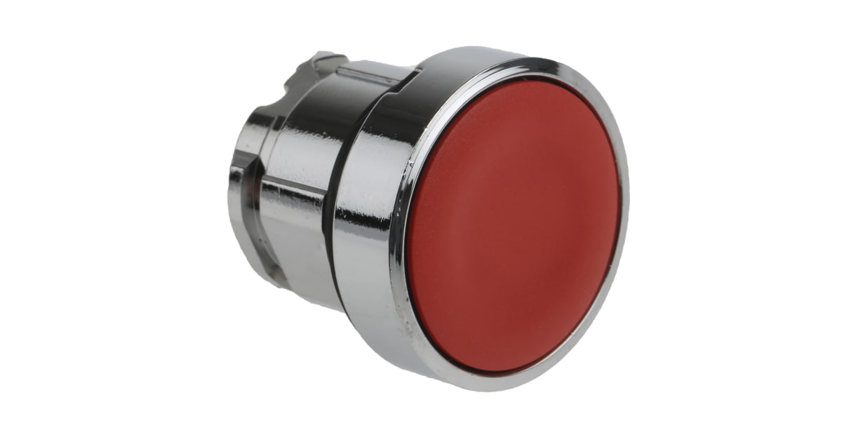 Product image for Red spring return flush pushbutton