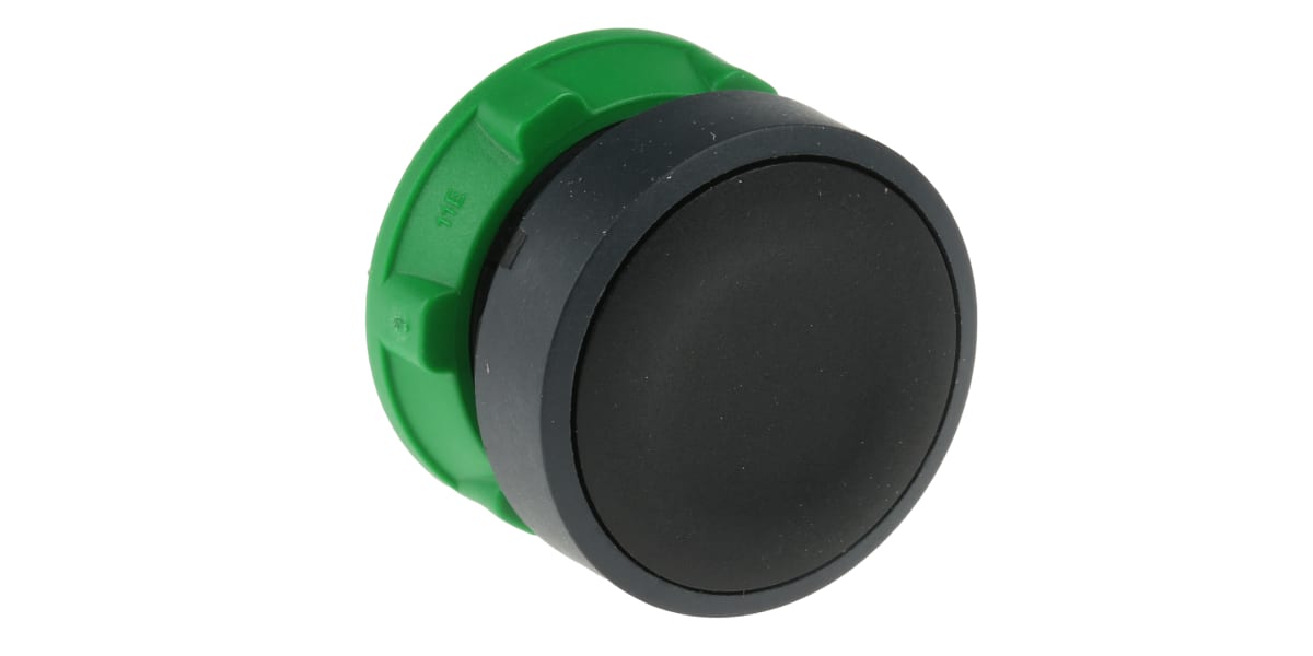 Product image for Blk flush head for spring return switch