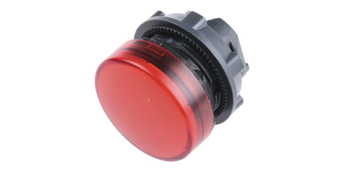 Product image for Red pilot head with integral LED