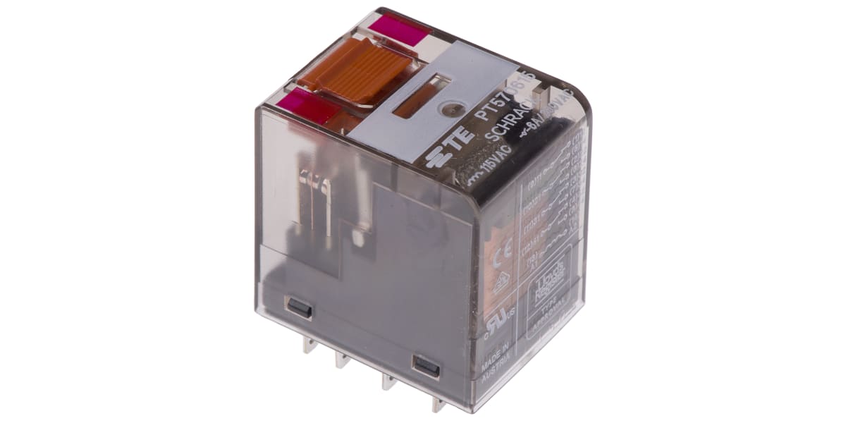 Product image for 4PDT PLUG-IN RELAY,6A 115VAC COIL