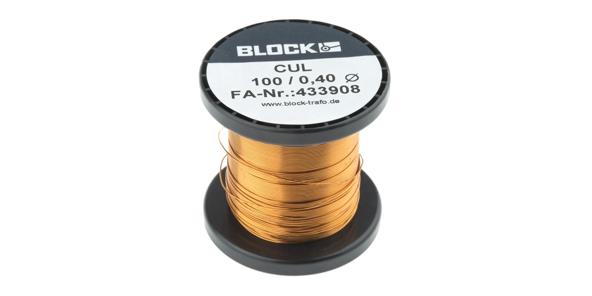 Product image for ENAMELLED COPPER WIRE 100G 0.4MM DIA