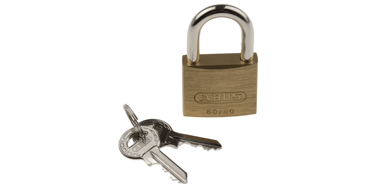 Product image for ABUS XR006040K1 All Weather Brass, Steel Padlock Keyed Alike 40mm