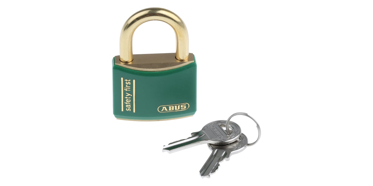 Product image for GREEN KEYED DIFFERENT LOCK OFF PADLOCK